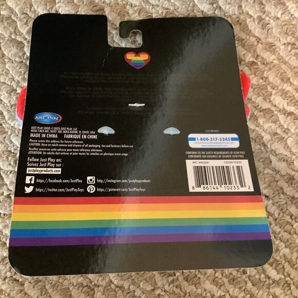 Disney Rainbow Collection Stitch Plush Keychain Clip-on Hanger. New With Tags. - Picture 2 of 2